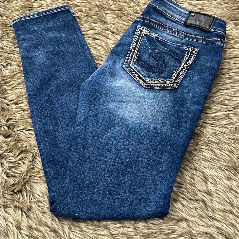 Silver Jeans Blue Skinny Fit Denim